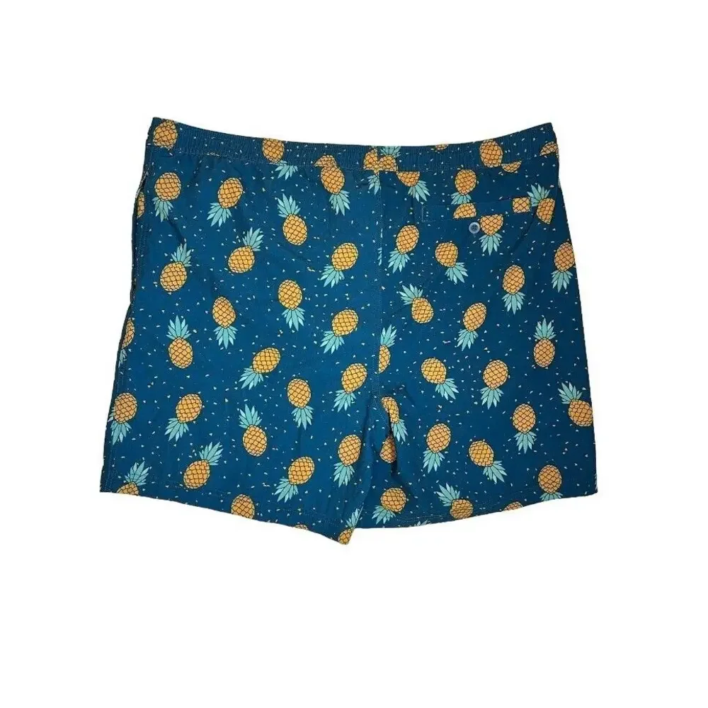 Elysian Men's Pineapple Print‎ Swim Trunks 2XL